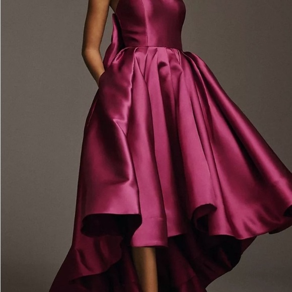 NWOT Hutch Adaleigh Strapless Back-Bow High-Low Maxi Dress - Picture 10 of 16